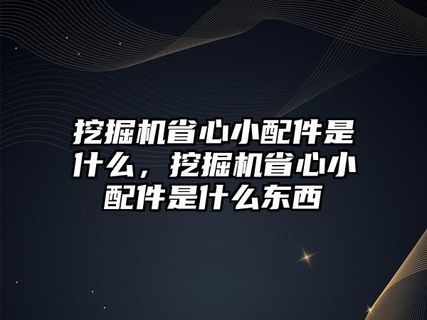 挖掘機(jī)省心小配件是什么，挖掘機(jī)省心小配件是什么東西