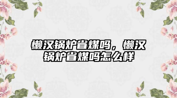 懶漢鍋爐省煤嗎，懶漢鍋爐省煤嗎怎么樣