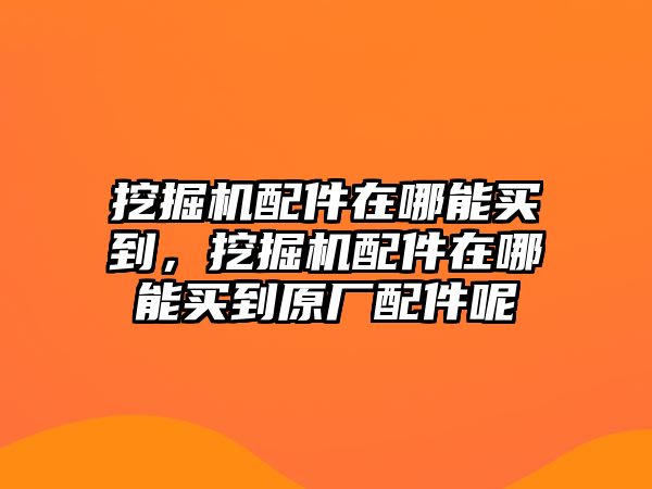 挖掘機(jī)配件在哪能買到，挖掘機(jī)配件在哪能買到原廠配件呢