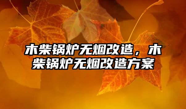 木柴鍋爐無煙改造，木柴鍋爐無煙改造方案