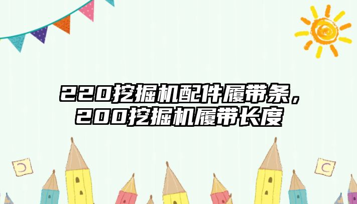 220挖掘機(jī)配件履帶條，200挖掘機(jī)履帶長(zhǎng)度