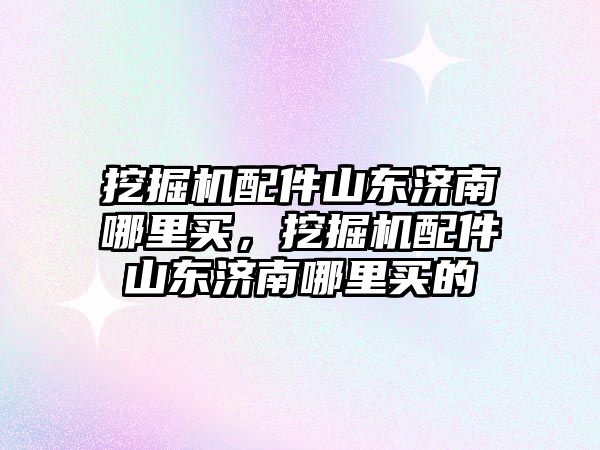 挖掘機(jī)配件山東濟(jì)南哪里買，挖掘機(jī)配件山東濟(jì)南哪里買的