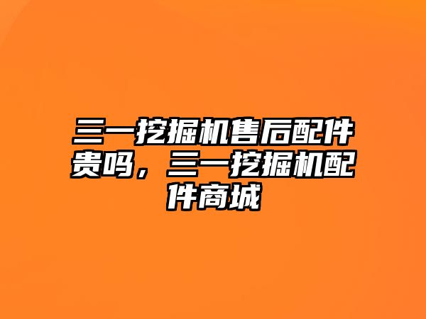 三一挖掘機(jī)售后配件貴嗎，三一挖掘機(jī)配件商城