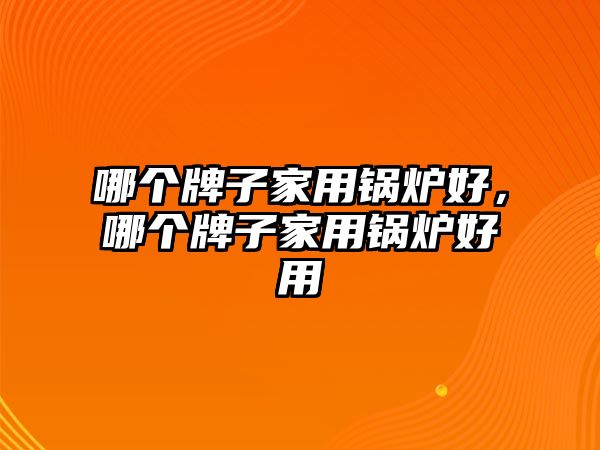 哪個(gè)牌子家用鍋爐好，哪個(gè)牌子家用鍋爐好用