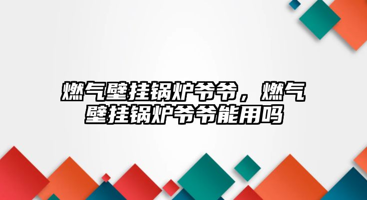 燃氣壁掛鍋爐爺爺，燃氣壁掛鍋爐爺爺能用嗎