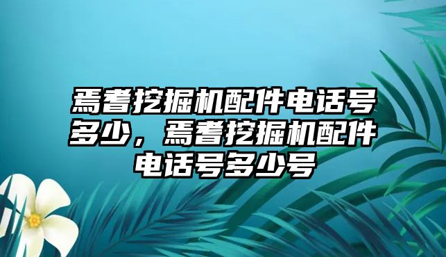 焉耆挖掘機(jī)配件電話號多少，焉耆挖掘機(jī)配件電話號多少號