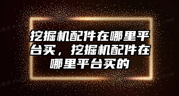 挖掘機配件在哪里平臺買，挖掘機配件在哪里平臺買的