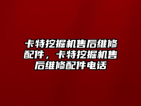 卡特挖掘機(jī)售后維修配件，卡特挖掘機(jī)售后維修配件電話