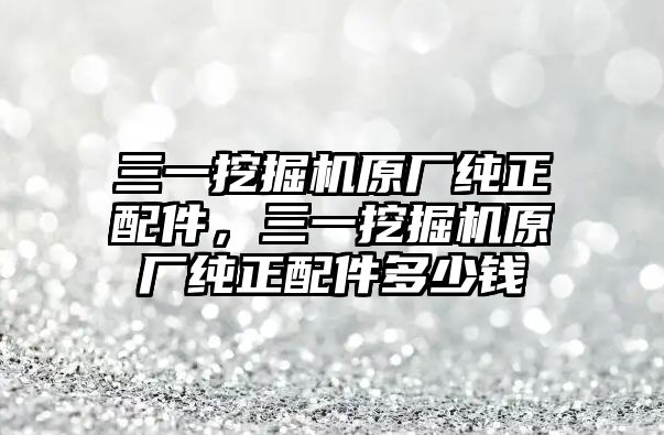 三一挖掘機(jī)原廠純正配件，三一挖掘機(jī)原廠純正配件多少錢