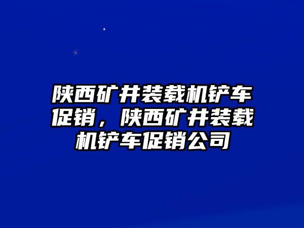 陜西礦井裝載機(jī)鏟車促銷，陜西礦井裝載機(jī)鏟車促銷公司