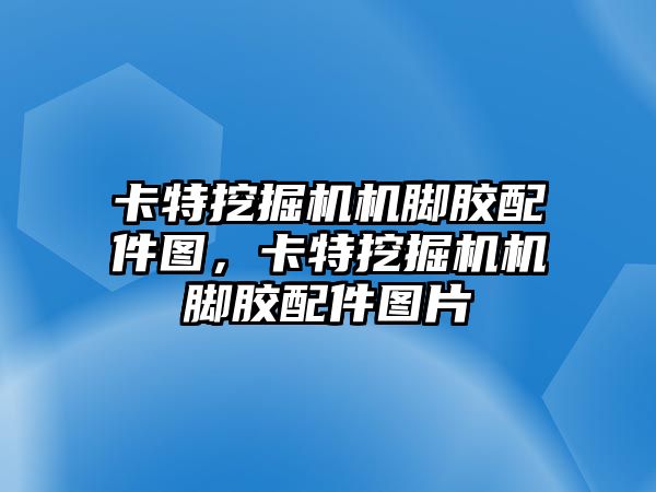 卡特挖掘機機腳膠配件圖，卡特挖掘機機腳膠配件圖片