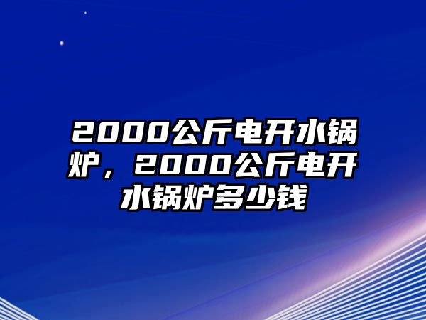 2000公斤電開水鍋爐，2000公斤電開水鍋爐多少錢