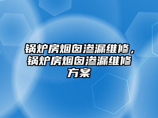 鍋爐房煙囪滲漏維修，鍋爐房煙囪滲漏維修方案