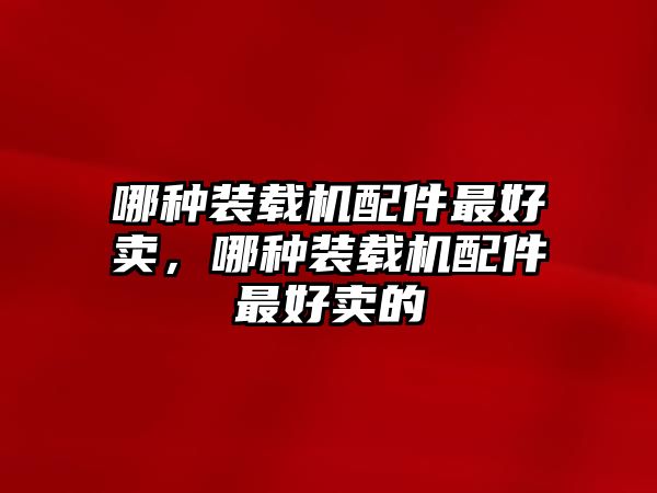 哪種裝載機(jī)配件最好賣(mài)，哪種裝載機(jī)配件最好賣(mài)的