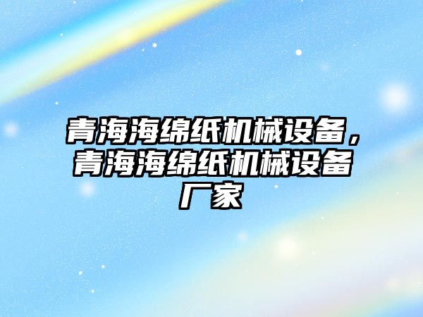 青海海綿紙機(jī)械設(shè)備，青海海綿紙機(jī)械設(shè)備廠家