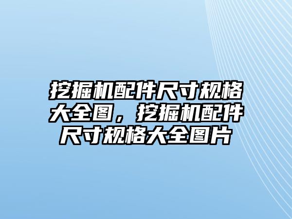 挖掘機配件尺寸規(guī)格大全圖，挖掘機配件尺寸規(guī)格大全圖片