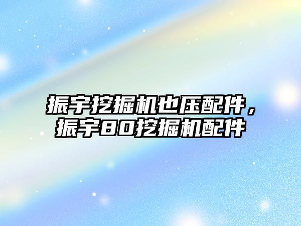 振宇挖掘機(jī)也壓配件，振宇80挖掘機(jī)配件