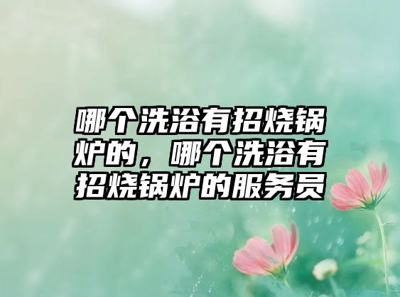 哪個洗浴有招燒鍋爐的，哪個洗浴有招燒鍋爐的服務(wù)員