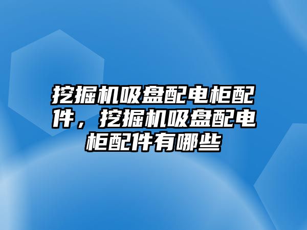 挖掘機吸盤配電柜配件，挖掘機吸盤配電柜配件有哪些