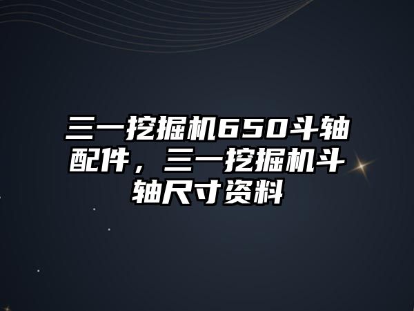 三一挖掘機(jī)650斗軸配件，三一挖掘機(jī)斗軸尺寸資料