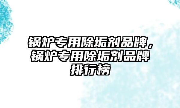 鍋爐專用除垢劑品牌，鍋爐專用除垢劑品牌排行榜