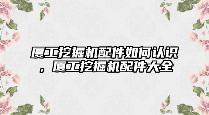 廈工挖掘機配件如何認(rèn)識，廈工挖掘機配件大全