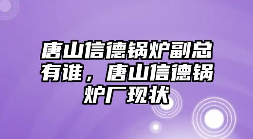 唐山信德鍋爐副總有誰，唐山信德鍋爐廠現狀