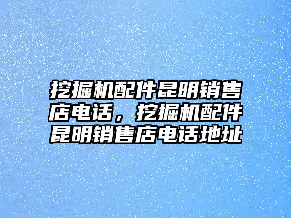 挖掘機(jī)配件昆明銷售店電話，挖掘機(jī)配件昆明銷售店電話地址