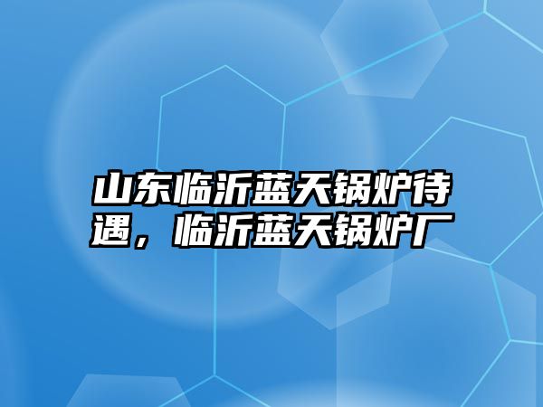 山東臨沂藍天鍋爐待遇，臨沂藍天鍋爐廠