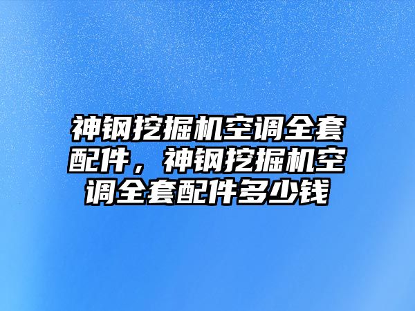 神鋼挖掘機(jī)空調(diào)全套配件，神鋼挖掘機(jī)空調(diào)全套配件多少錢