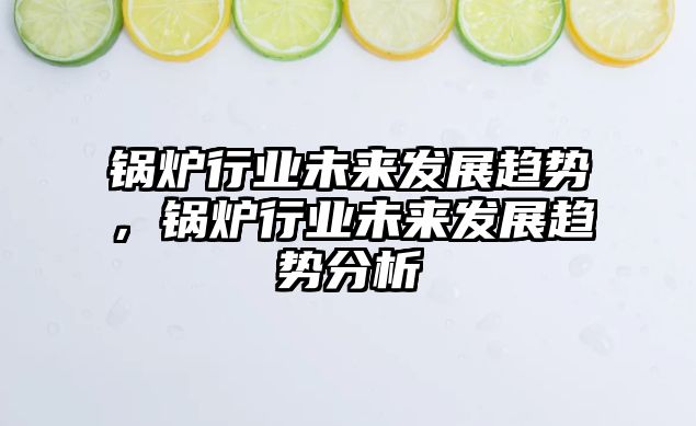 鍋爐行業(yè)未來發(fā)展趨勢，鍋爐行業(yè)未來發(fā)展趨勢分析