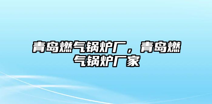 青島燃?xì)忮仩t廠，青島燃?xì)忮仩t廠家