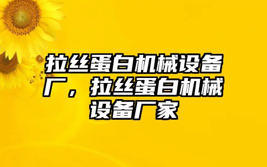 拉絲蛋白機(jī)械設(shè)備廠，拉絲蛋白機(jī)械設(shè)備廠家