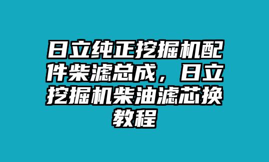 日立純正挖掘機(jī)配件柴濾總成，日立挖掘機(jī)柴油濾芯換教程