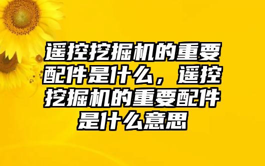 遙控挖掘機(jī)的重要配件是什么，遙控挖掘機(jī)的重要配件是什么意思