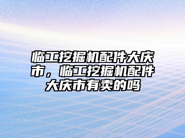 臨工挖掘機配件大慶市，臨工挖掘機配件大慶市有賣的嗎