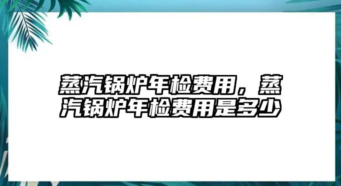 蒸汽鍋爐年檢費(fèi)用，蒸汽鍋爐年檢費(fèi)用是多少