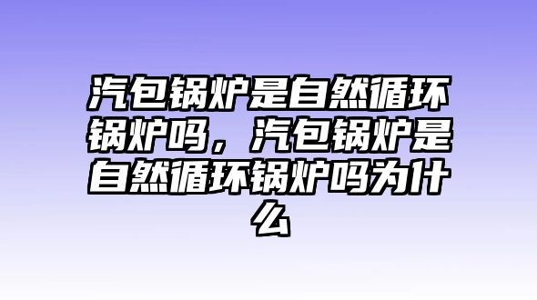 汽包鍋爐是自然循環(huán)鍋爐嗎，汽包鍋爐是自然循環(huán)鍋爐嗎為什么