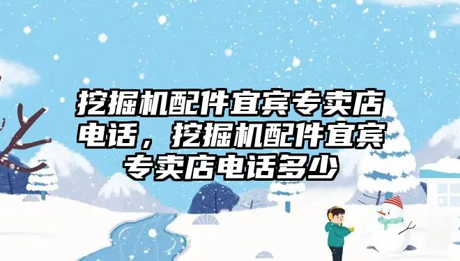 挖掘機(jī)配件宜賓專賣店電話，挖掘機(jī)配件宜賓專賣店電話多少