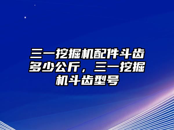 三一挖掘機(jī)配件斗齒多少公斤，三一挖掘機(jī)斗齒型號(hào)