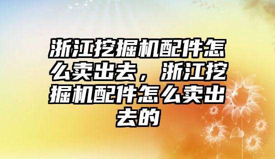 浙江挖掘機(jī)配件怎么賣出去，浙江挖掘機(jī)配件怎么賣出去的