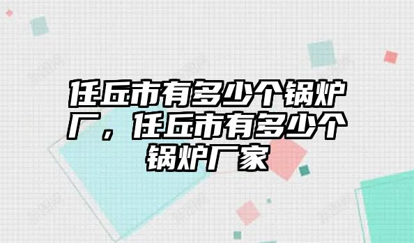 任丘市有多少個鍋爐廠，任丘市有多少個鍋爐廠家