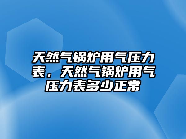 天然氣鍋爐用氣壓力表，天然氣鍋爐用氣壓力表多少正常