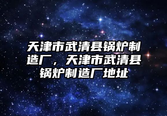 天津市武清縣鍋爐制造廠，天津市武清縣鍋爐制造廠地址