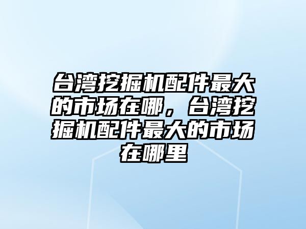 臺灣挖掘機配件最大的市場在哪，臺灣挖掘機配件最大的市場在哪里