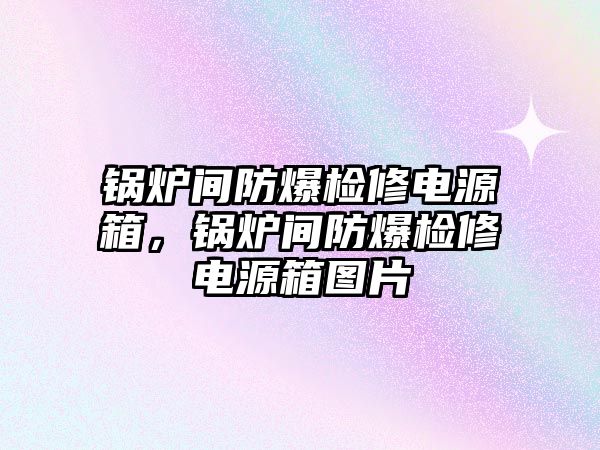 鍋爐間防爆檢修電源箱，鍋爐間防爆檢修電源箱圖片