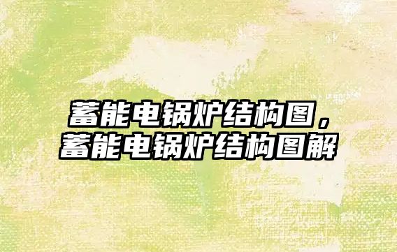 蓄能電鍋爐結構圖，蓄能電鍋爐結構圖解