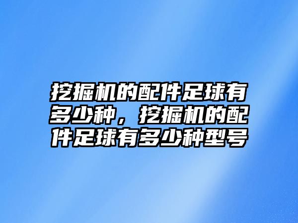 挖掘機(jī)的配件足球有多少種，挖掘機(jī)的配件足球有多少種型號