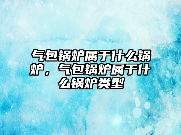 氣包鍋爐屬于什么鍋爐，氣包鍋爐屬于什么鍋爐類型