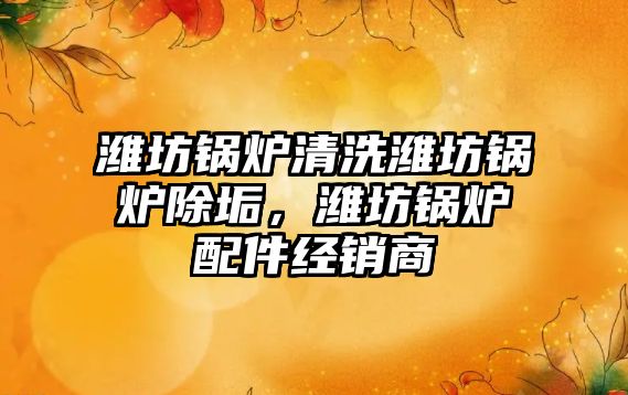 濰坊鍋爐清洗濰坊鍋爐除垢，濰坊鍋爐配件經(jīng)銷商